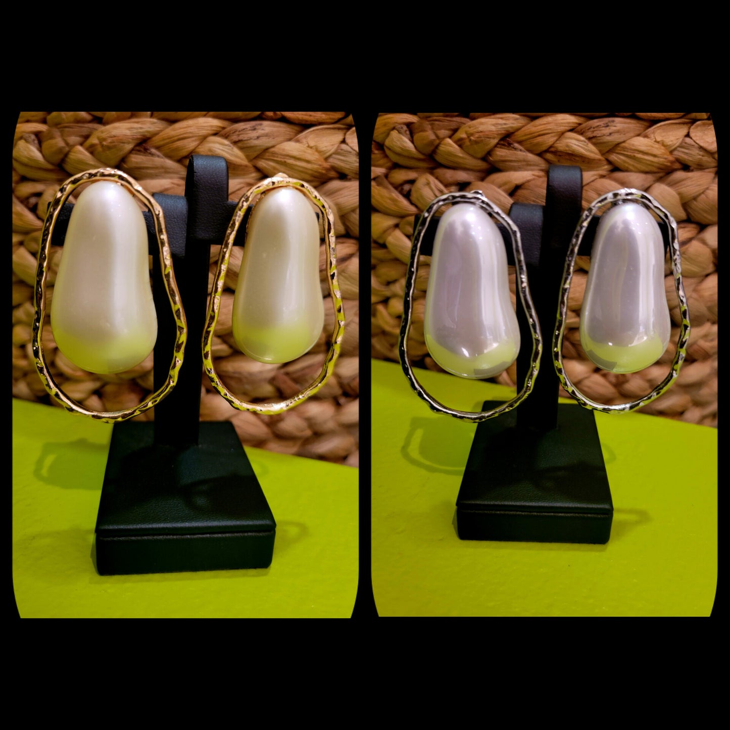 *Clip-On* Wired Pearl Drop Earrings