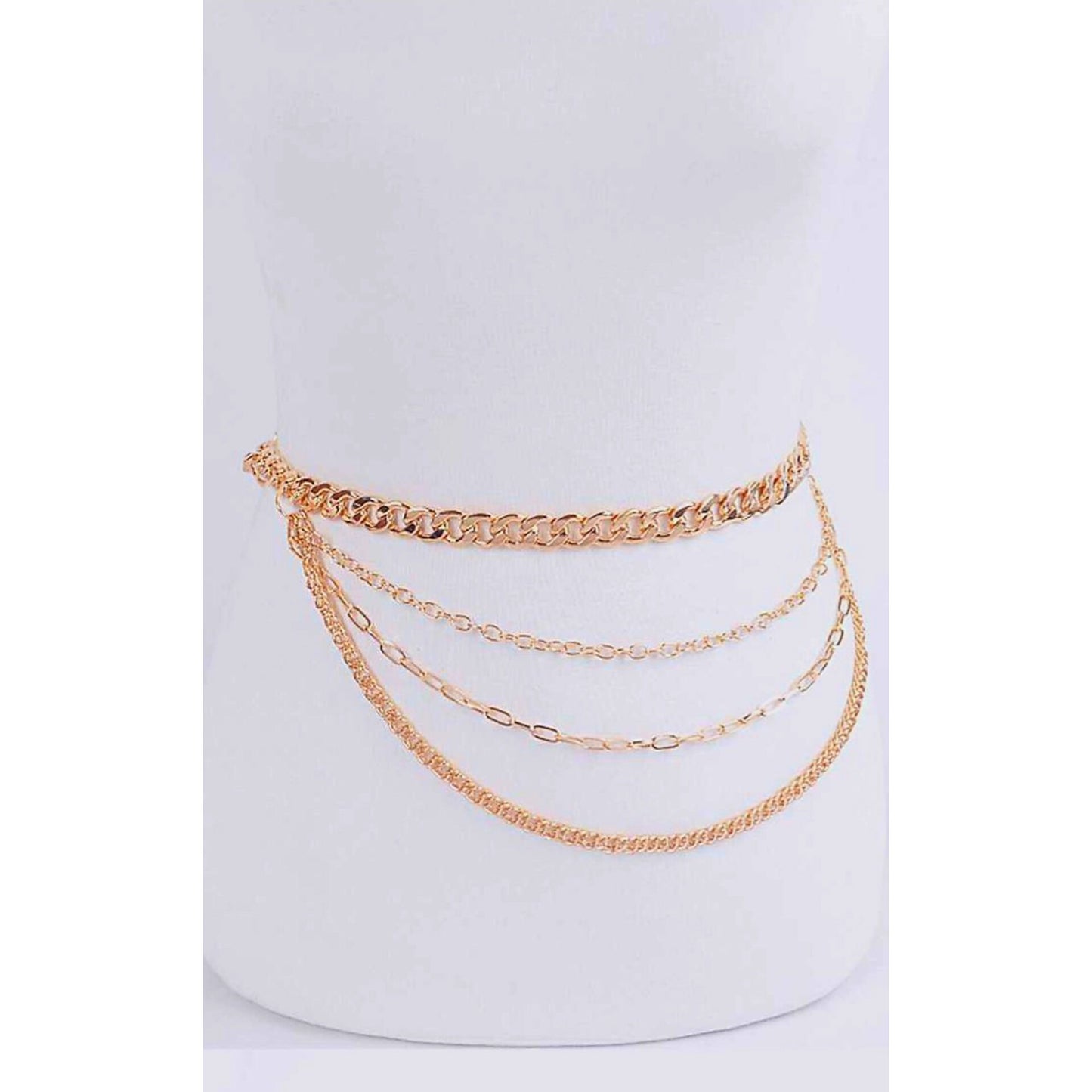 *Curvy* Layered Chain Belt