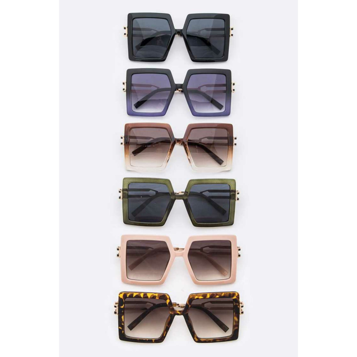 Retro Square Frame Sunglasses