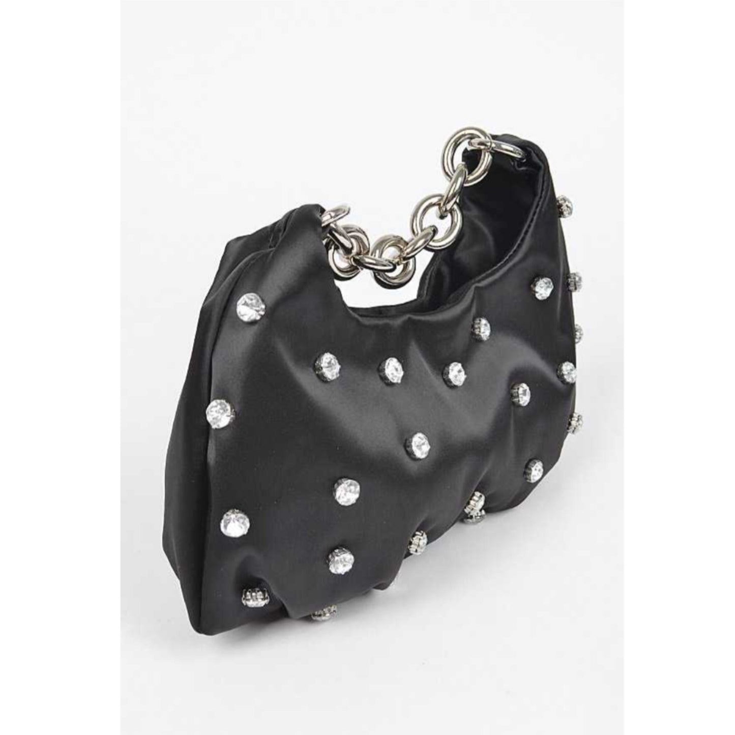 Rhinestone Gems Hobo Bag