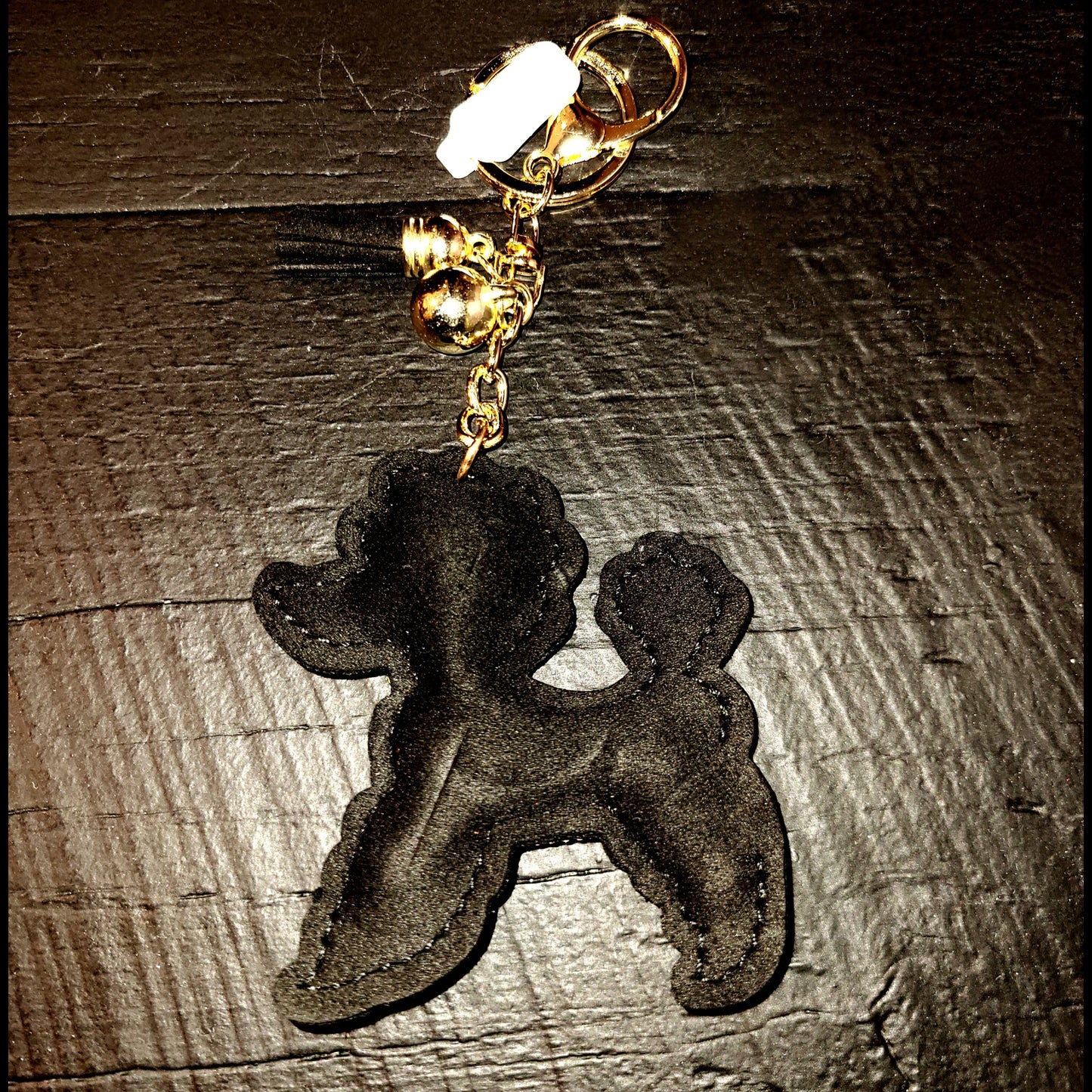 Poodle Bedazzled Keychain