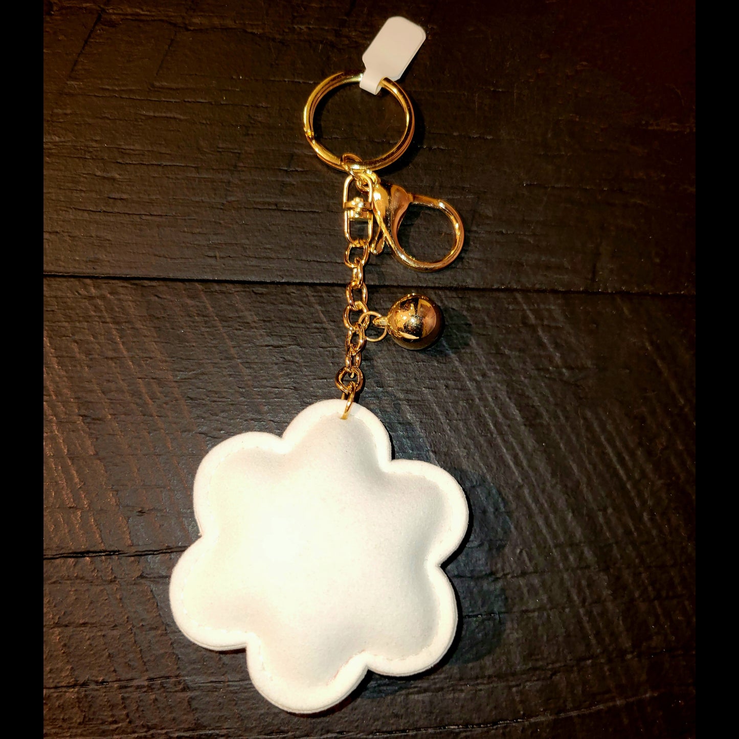 Floral Bedazzled Keychain
