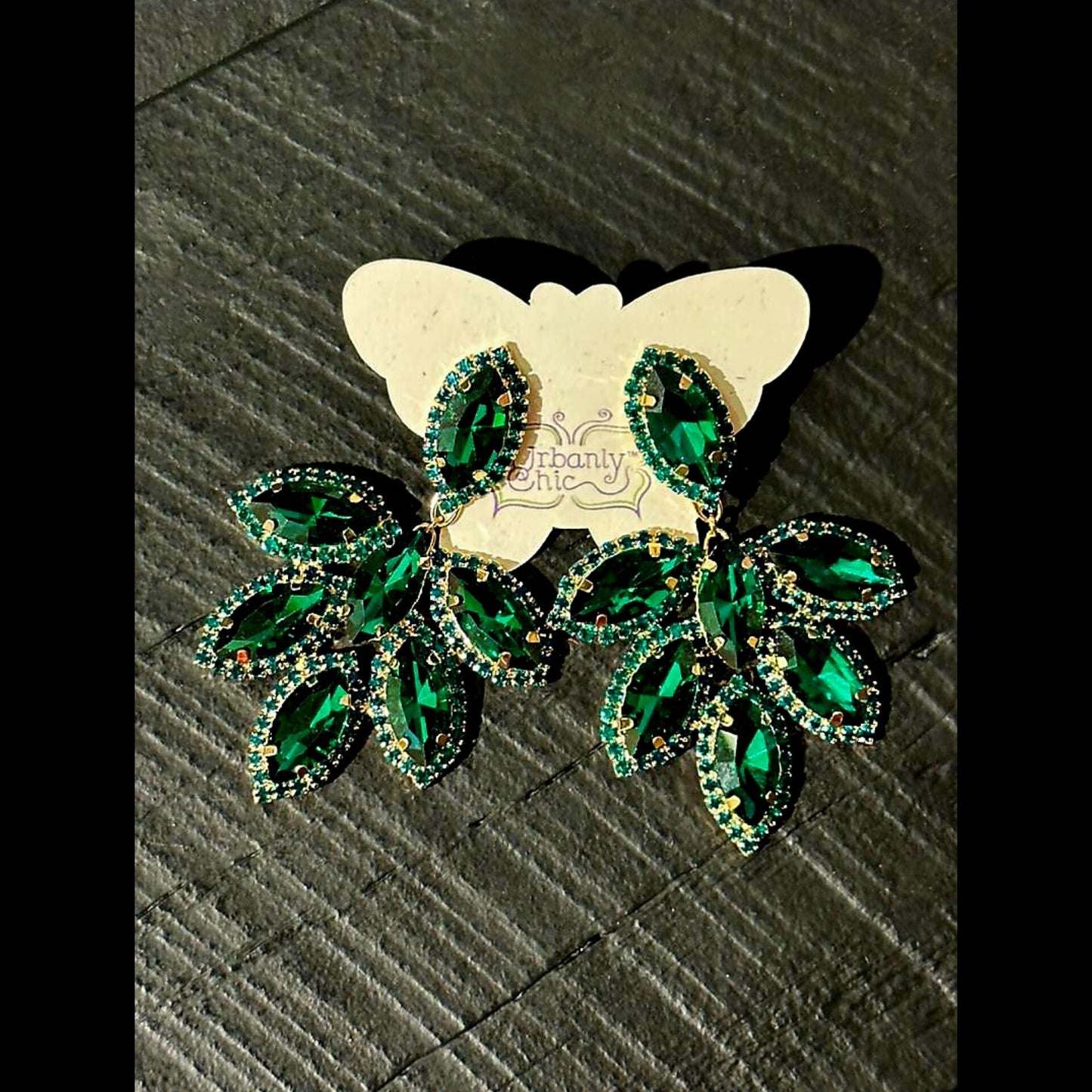 Emerald Floral Drops