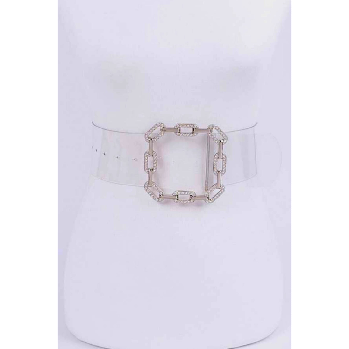 (RESTOCKED) Oversized Bedazzled Chain Buckle Belt