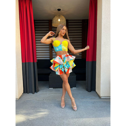 Caribbean Queen Skirt Set