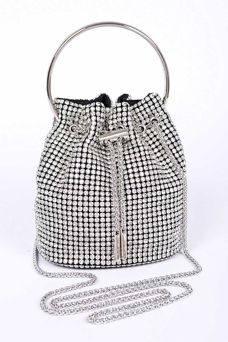 Rhinestone Bucket Bag