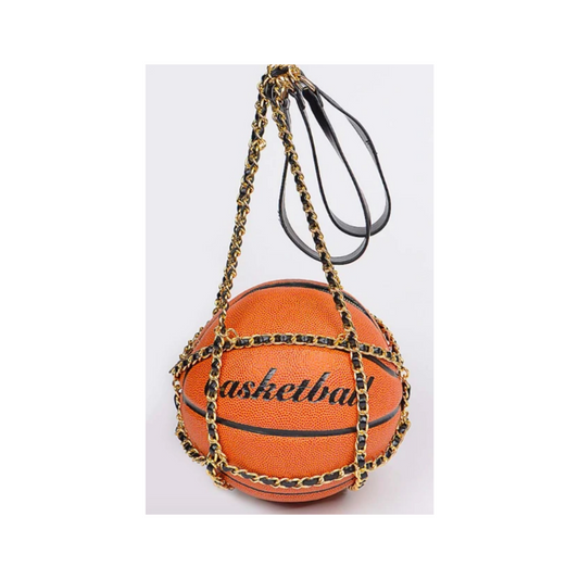 *PREORDER* (Ships 03/26) Classic Basketball Purse with Chains