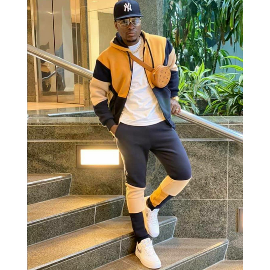 Men's Colorblock Fleece Set