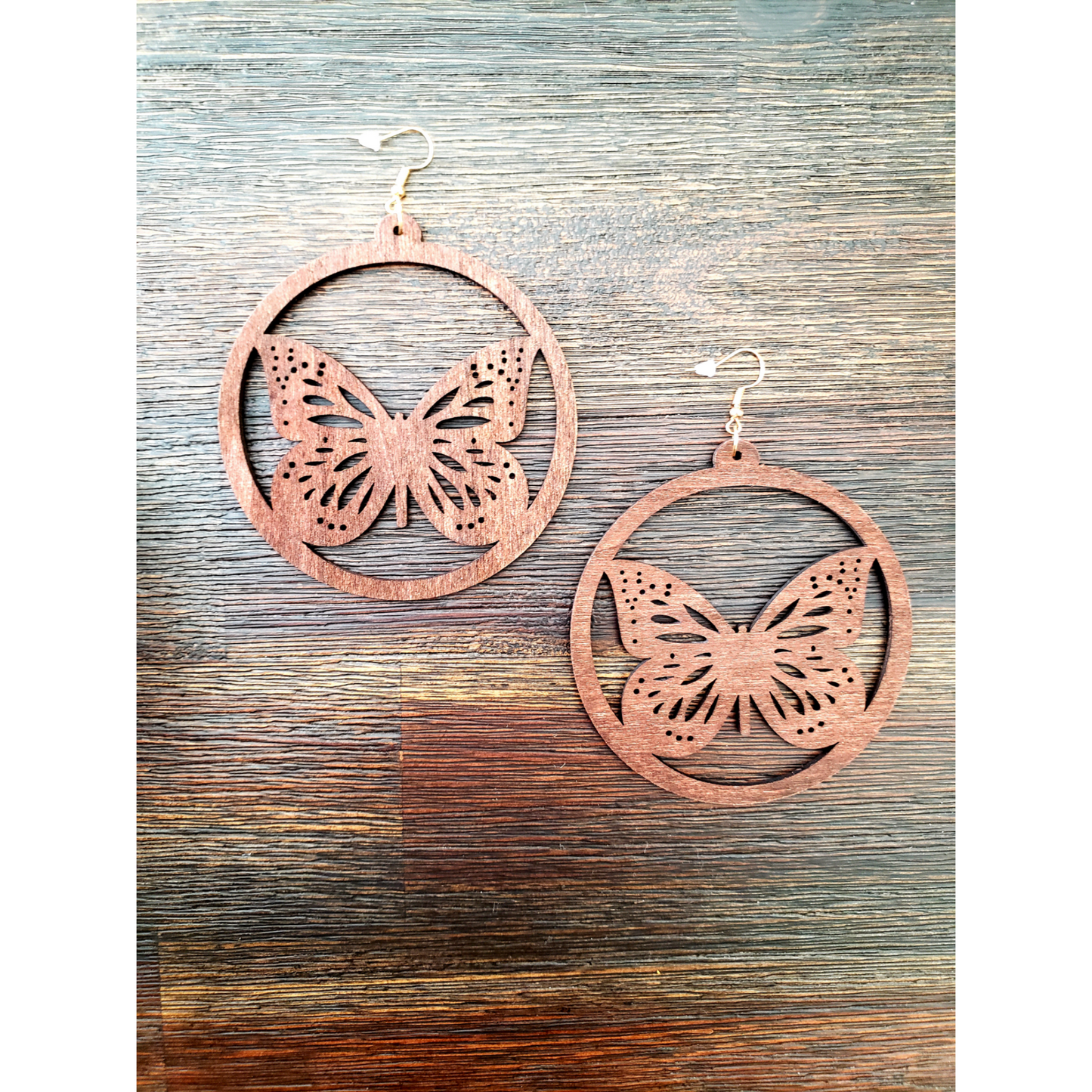 Wooden Butterfly Earrings (NEW)