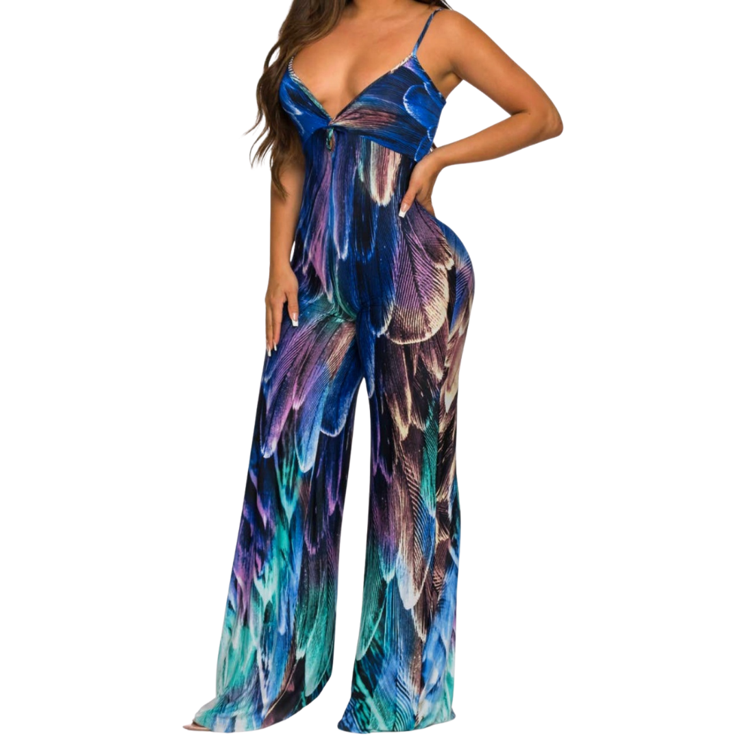 Feathered Down Jumpsuit