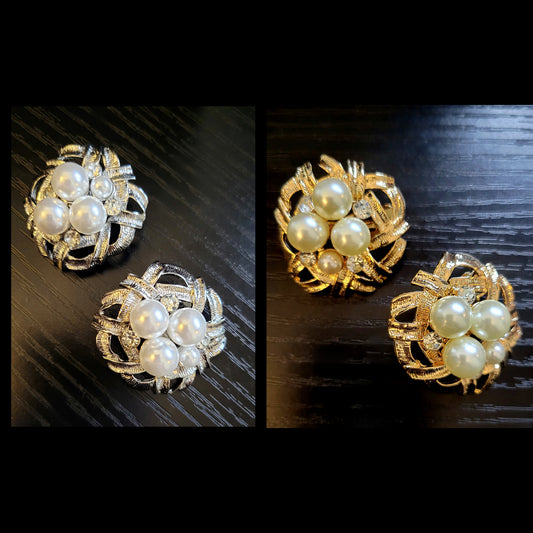 Elegant Cluster Earrings *Clip-On*