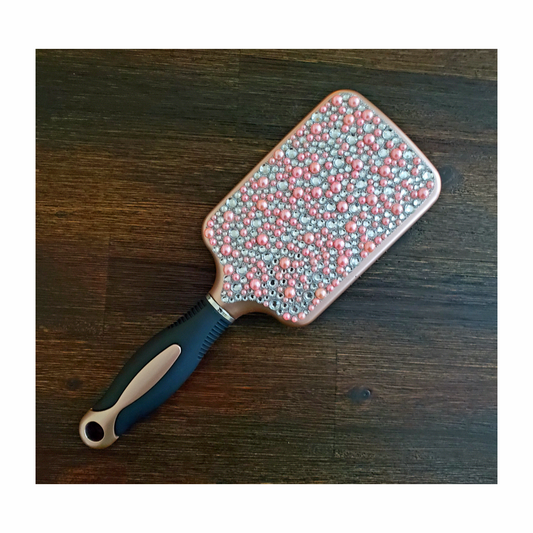 Pearls & Rhinestones Hairbrush