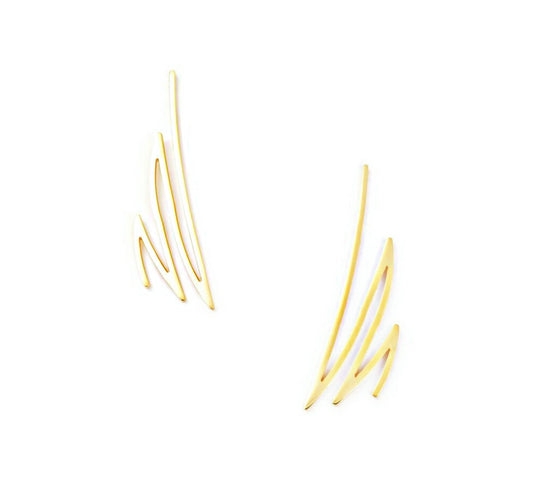 UC LUXE: Lightning Bolt Earrings