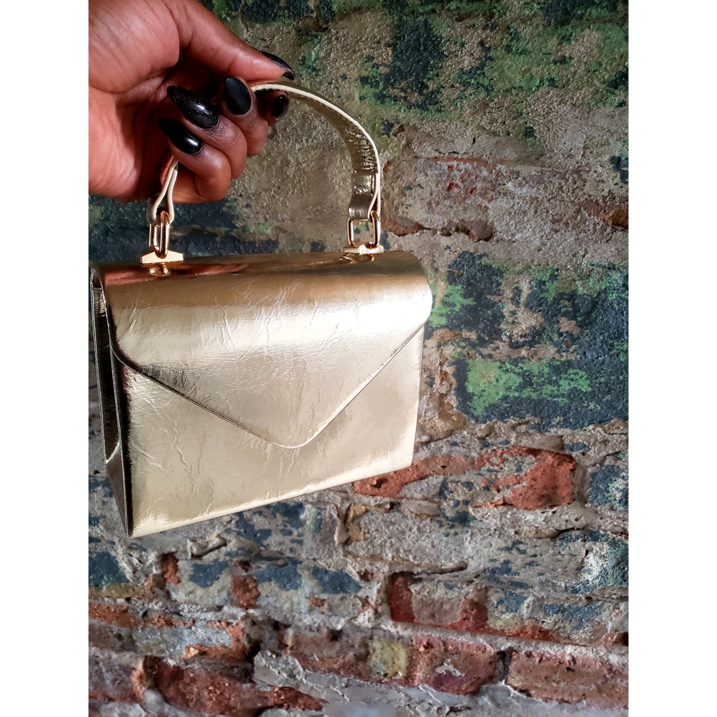 Chic in the City Metallic Handbag