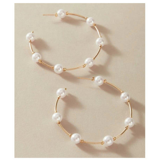 Pearl Hoops