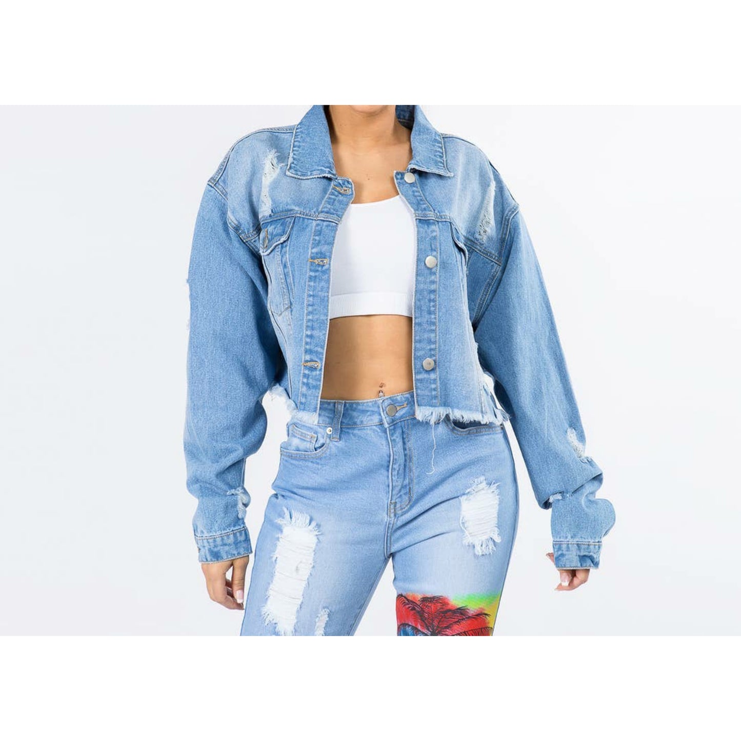 (RESTOCKED) Cali Love Denim Jacket (Small - 3X)