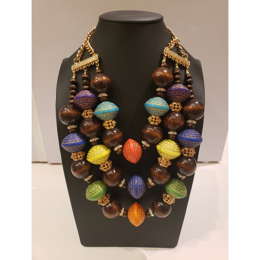 Nepal Beaded Statement Necklace