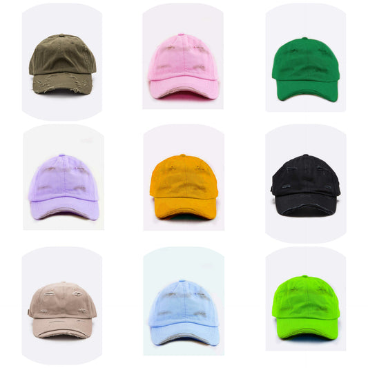 Vintage Distressed Cap (13 Options)