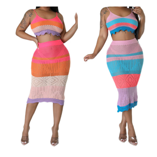 Trini Cover-Up Skirt Set
