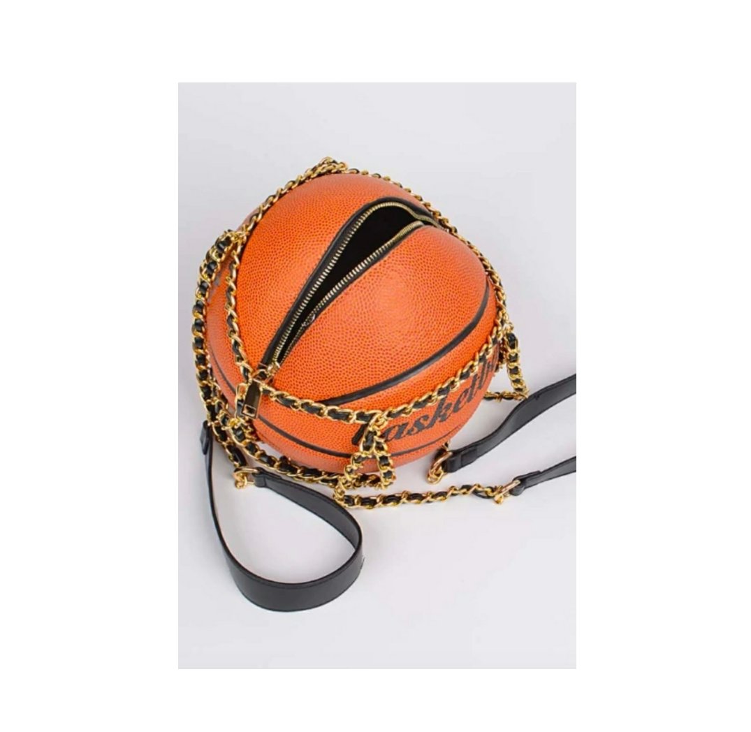 *PREORDER* (Ships 03/26) Classic Basketball Purse with Chains