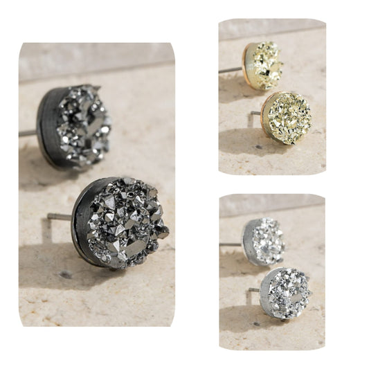 Druzy Studs