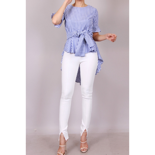 Day Party in the Hamptons Peplum Top