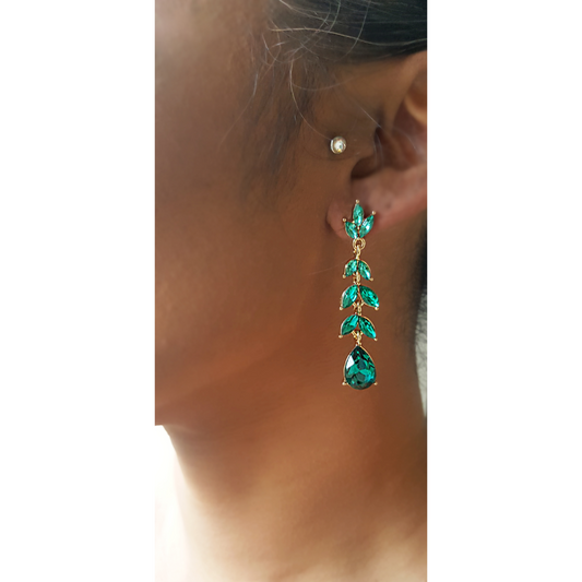 Crystal Floral Earrings