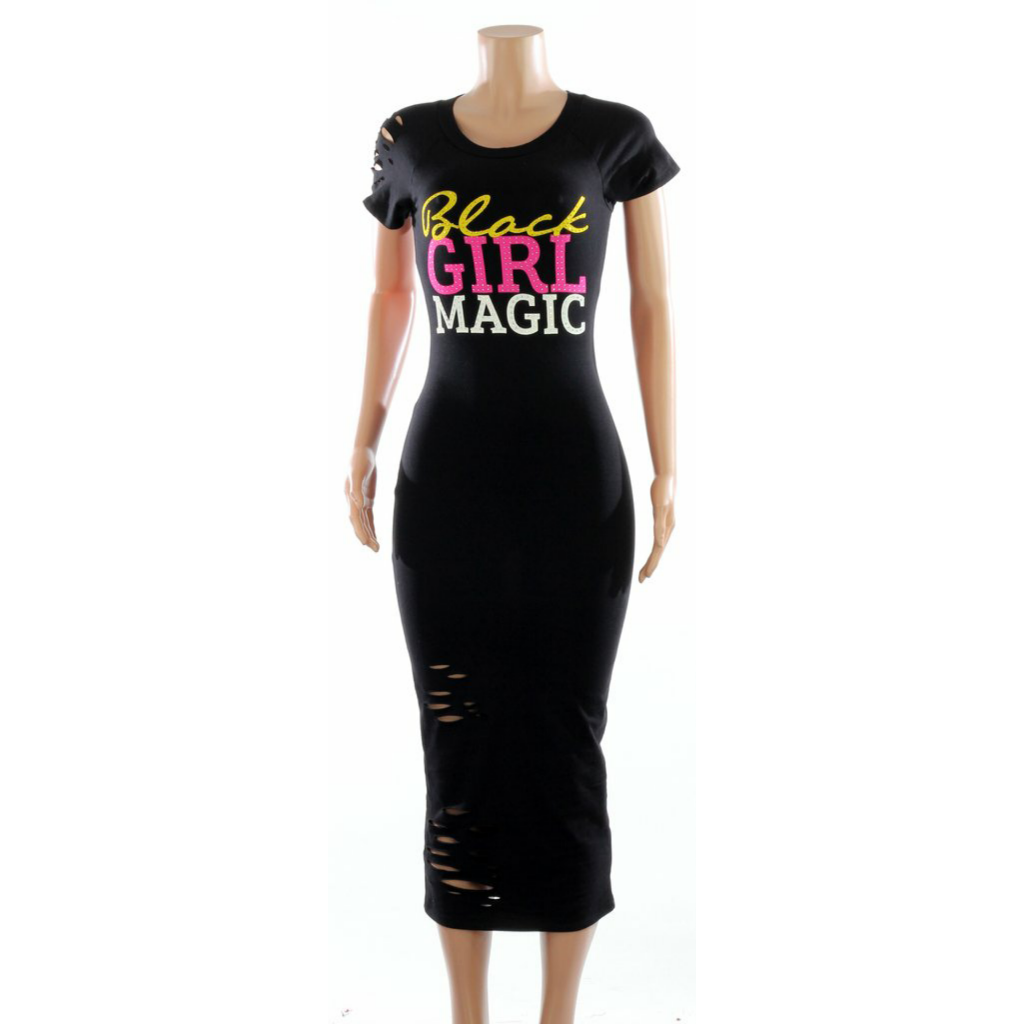 Black Girl Magic Midi Dress (3 Options)