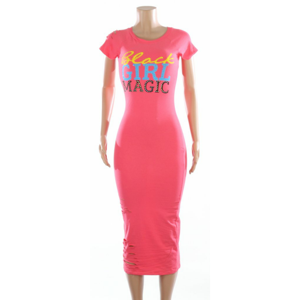 Black Girl Magic Midi Dress (3 Options)