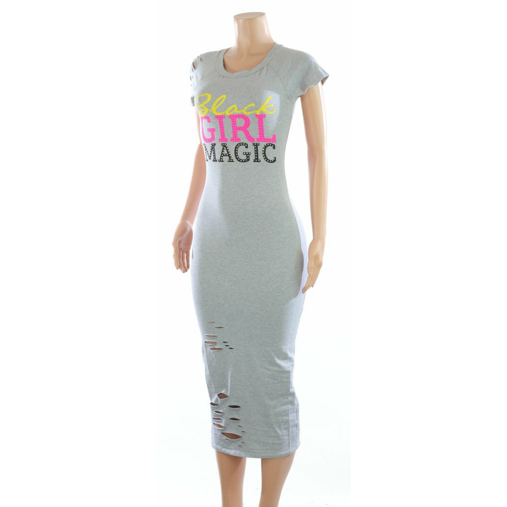 Black Girl Magic Midi Dress (3 Options)