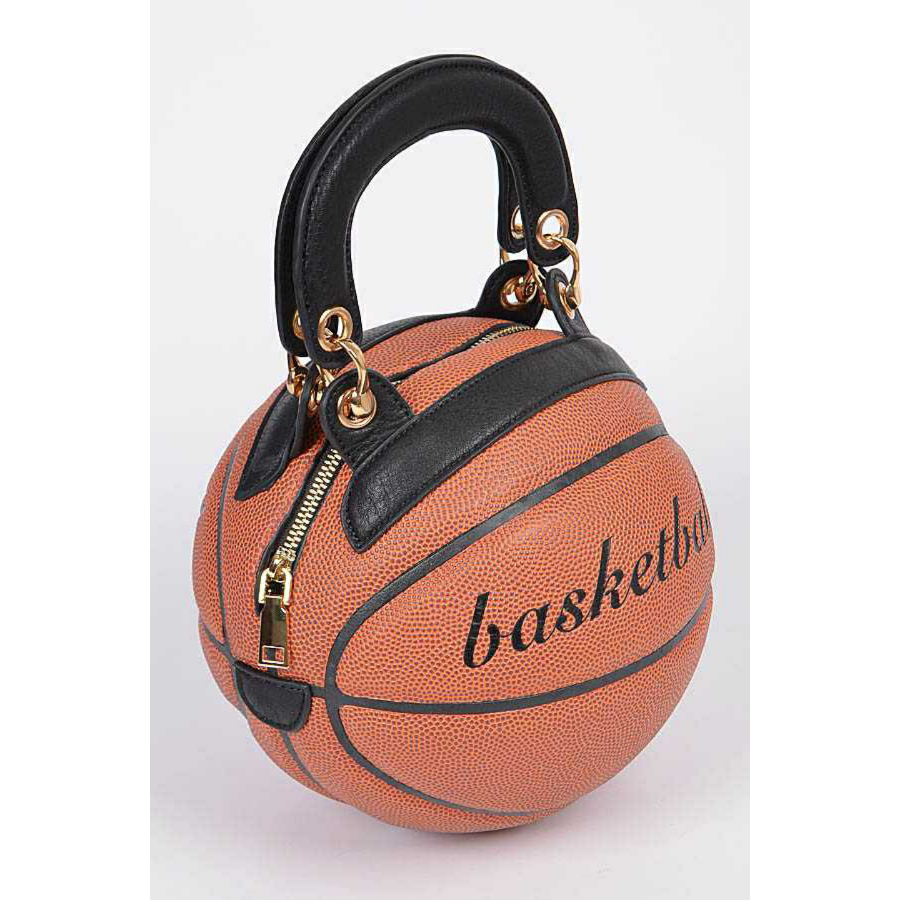 Classic Basketball Purse with Strap
