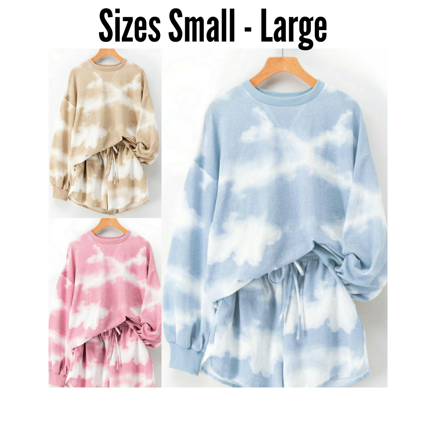 *Sizes Small to Large* Karla Tie Dye Set; (3 Options)