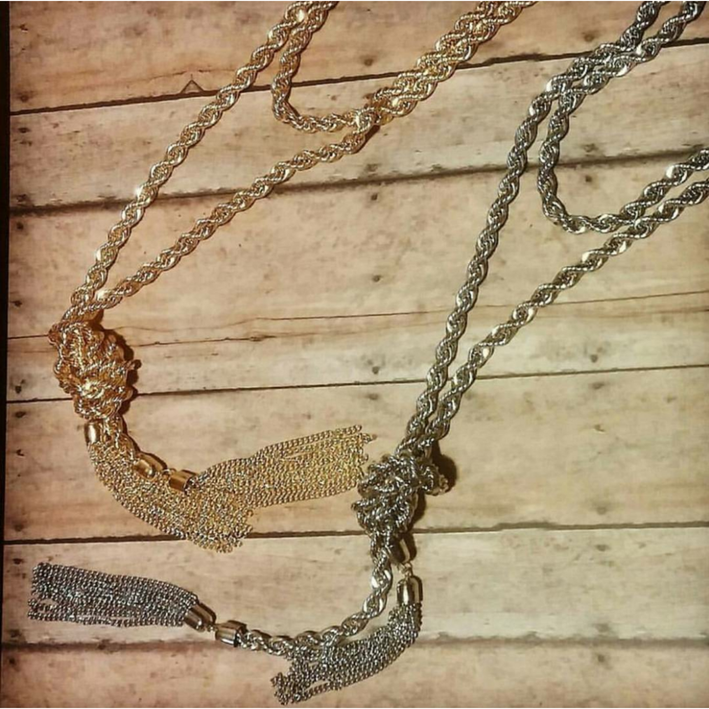 Vintage Tassel Necklace - Gold