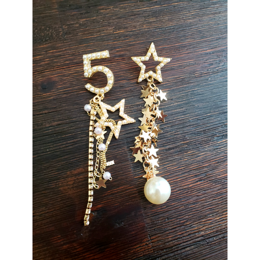 No. 5 Drop Earrings