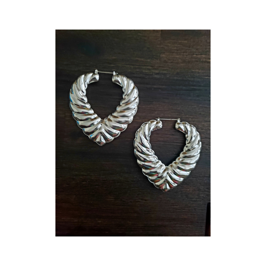 Shell Shaped Bamboo Earrings (2 Options)