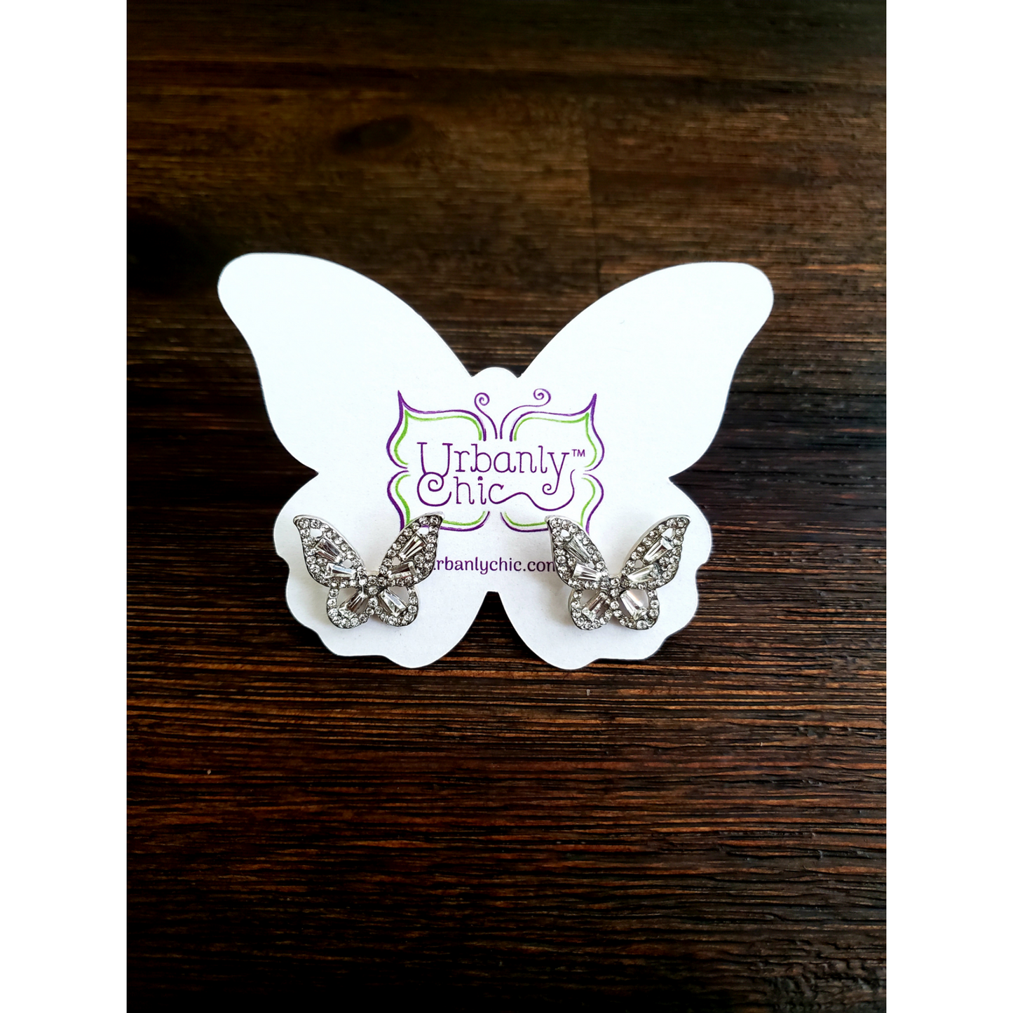 Butterfly Crystal Earrings (2 Options)