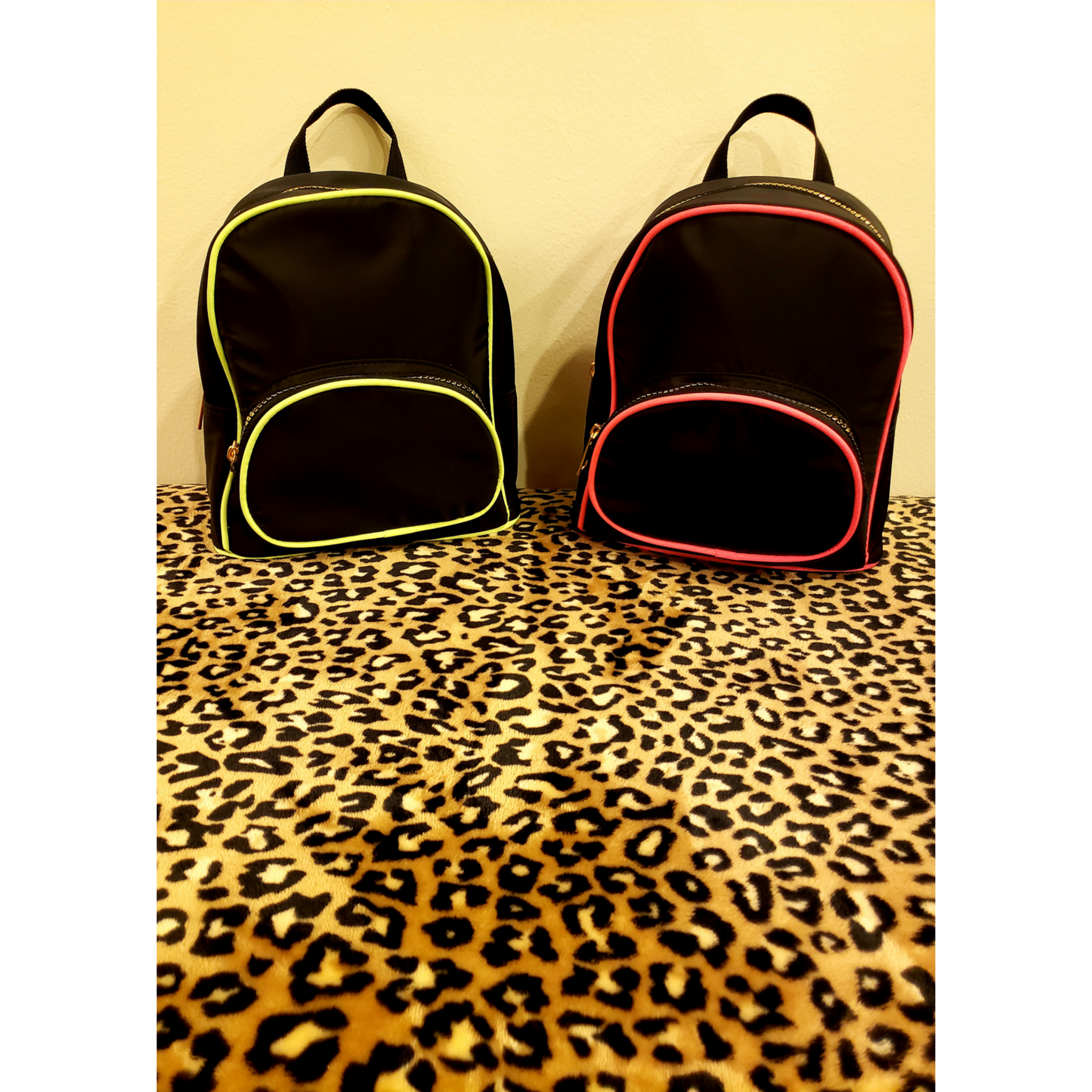 Nylon Backpack with Neon Piping *New*