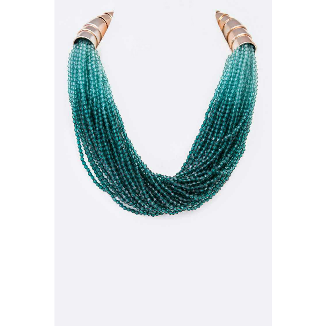 Ombre Beaded Statement Necklace