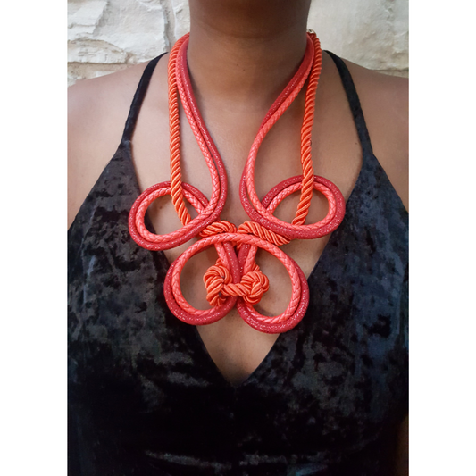 Knotted Ropes Statement Necklace
