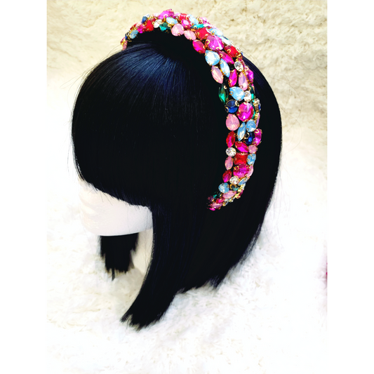 RESTOCKED - Fuschia Bejeweled Headband