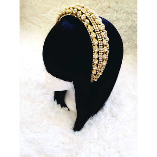 Royal Bling Headband - Gold