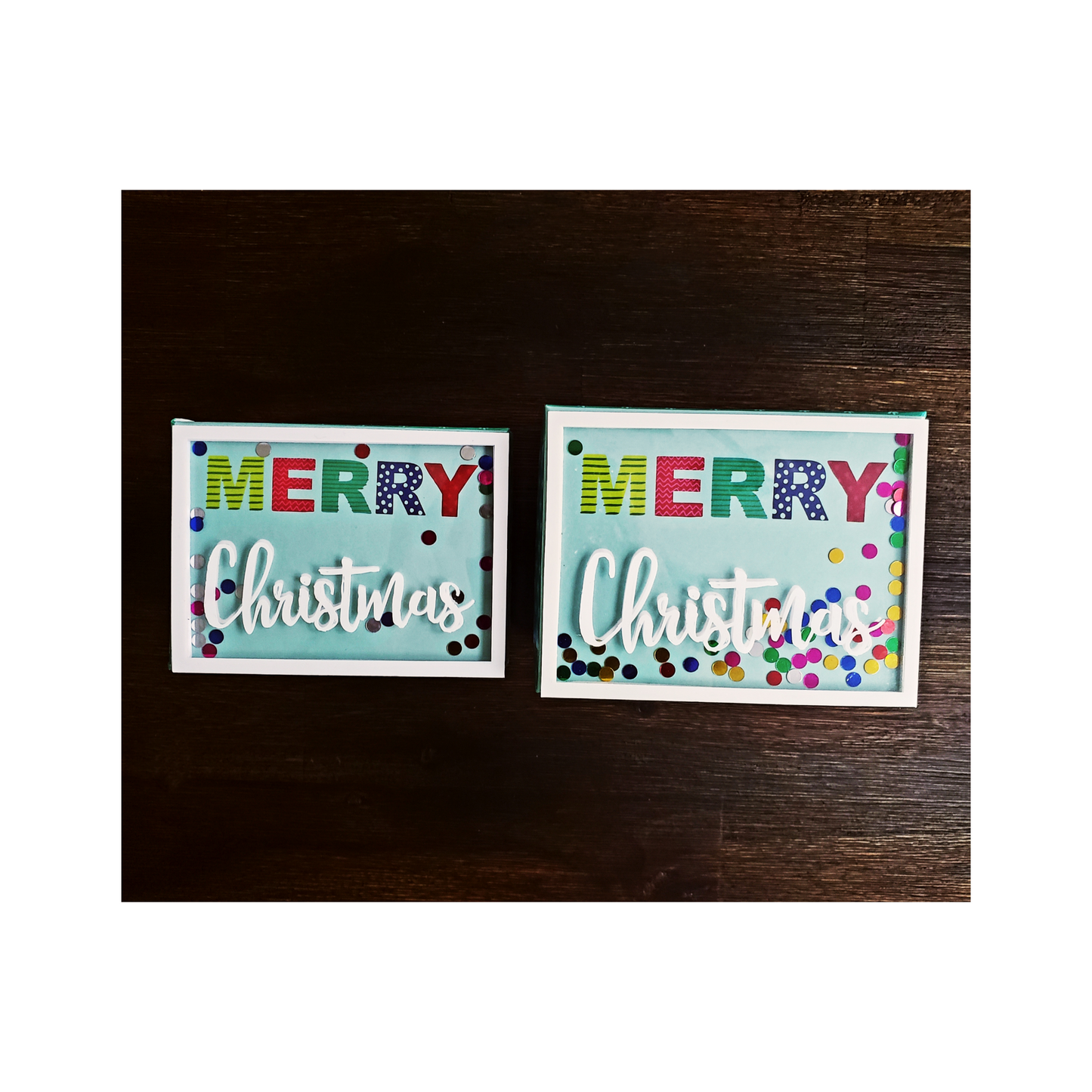 Festive Gift Boxes - Merry Christmas (Set of 2)