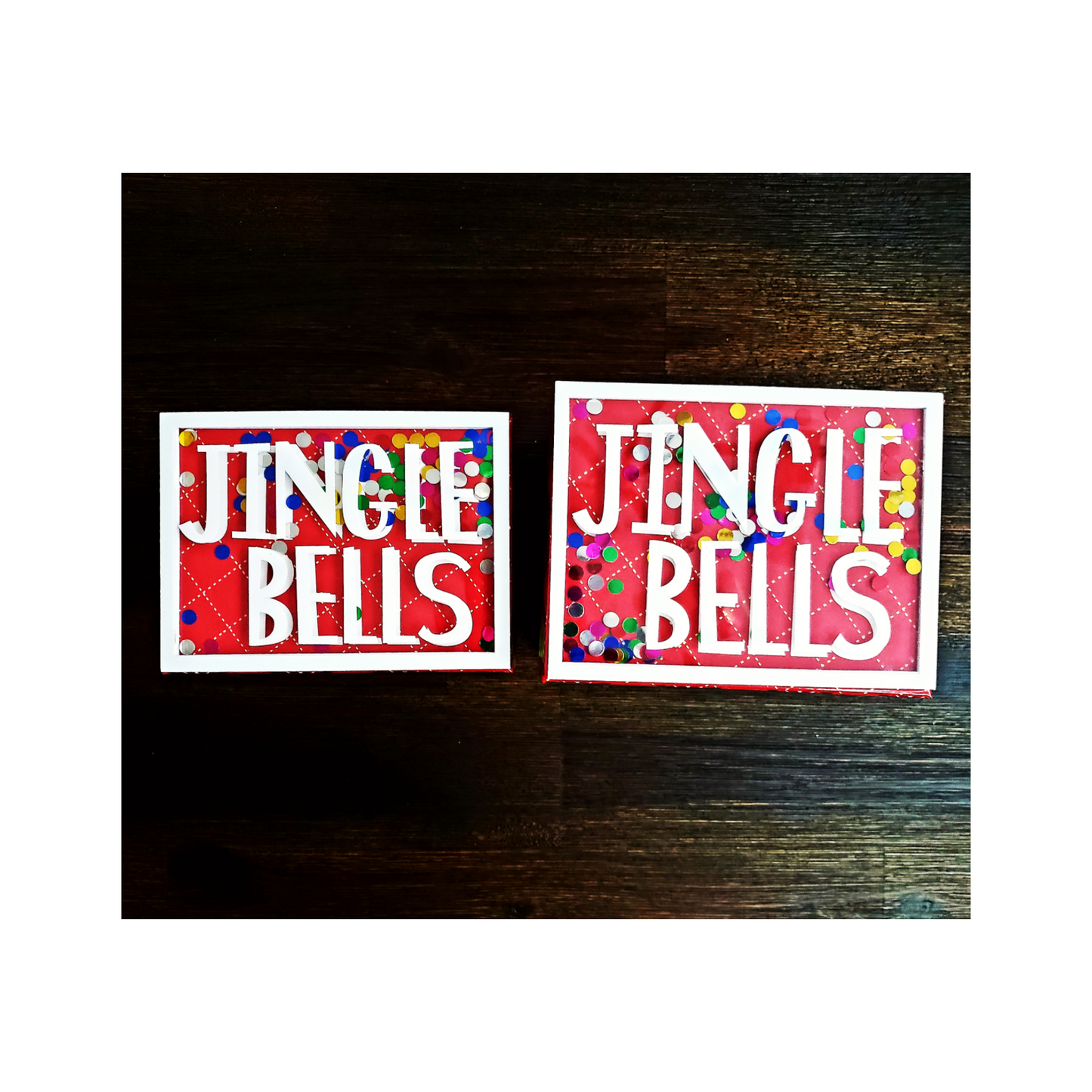 Festive Gift Boxes - Jingle Bells (Set of 2)