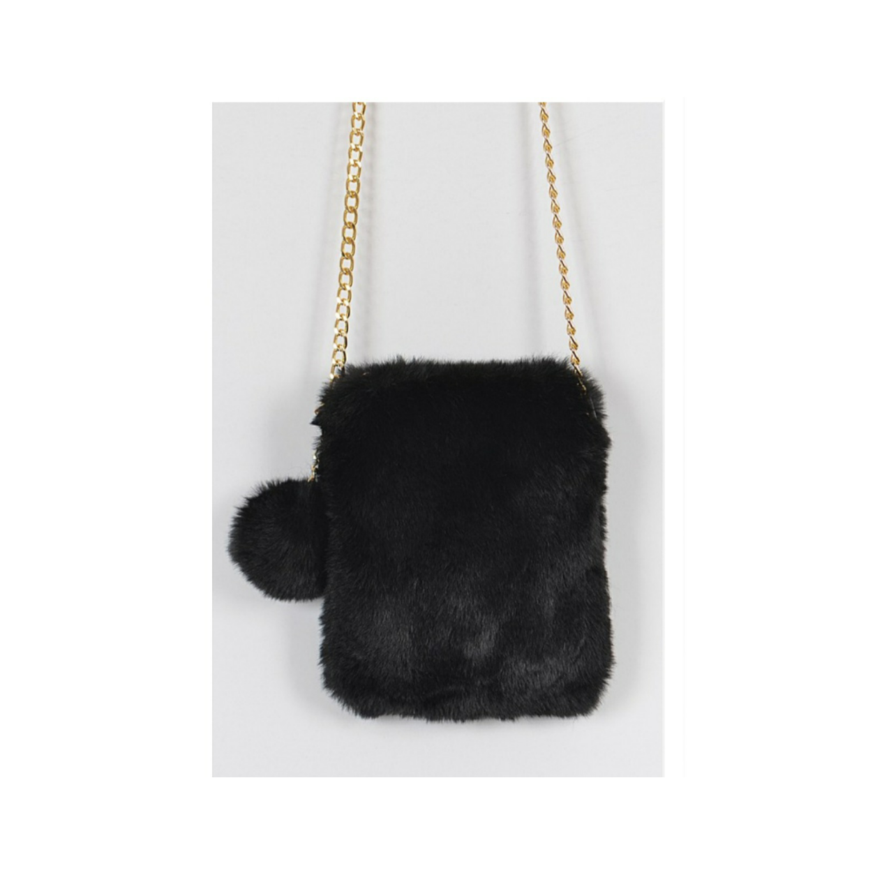 Faux Fur Pom Pom Crossbody (5 Options)