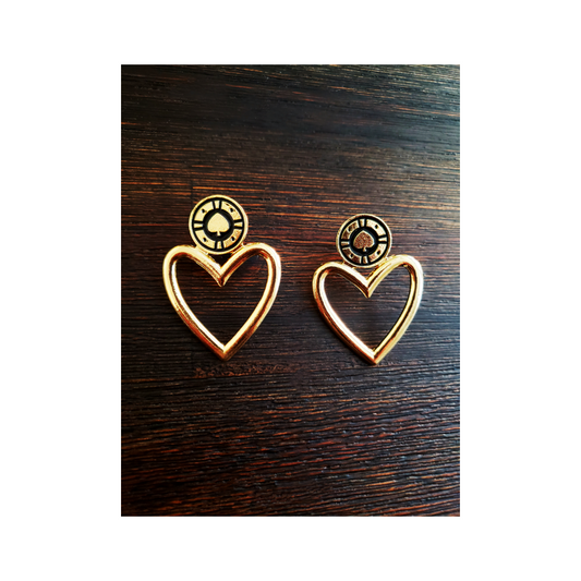 Vintage Heart Earrings