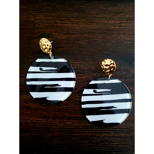 Abstract Disc Earrings
