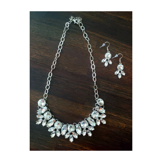 Crystal Art Deco Necklace Set (NEW)